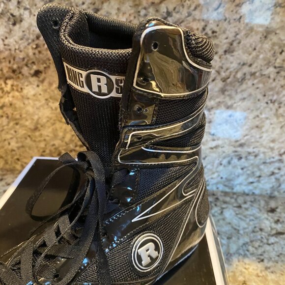 Ringside Men's Boxing Shoes W/Box Black Size 11 "Undefeated" - Picture 2 of 9